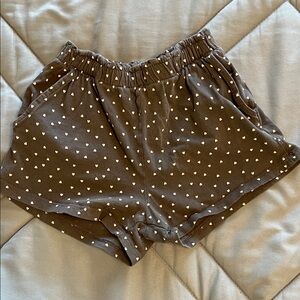 H&M Gray Shorts with Pink Heart Pattern